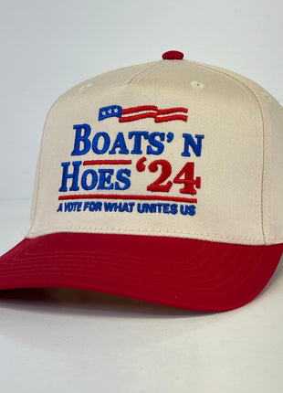 BOATS N HOES 24 HAT Custom Embroidered￼