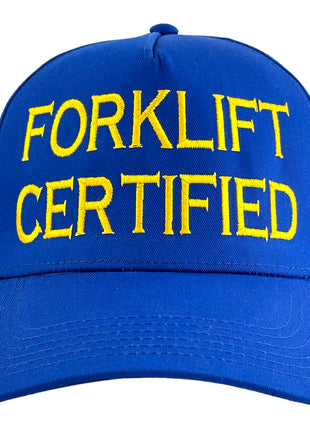Custom FORKLIFT CERTFIED Funny CERTIFIED Custom Embroidered Cap Hat