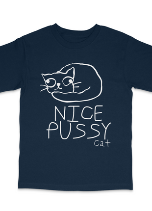 Nice Pussy Cat Funny Meme T-Shirt Viral Cat Joke Shirt, Adult Humor Novelty Tee