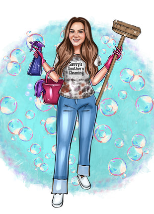 Savvy southern cleaning ash gray tshirt