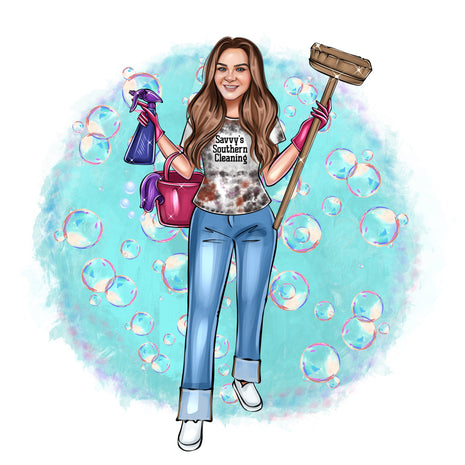 Savvy southern cleaning ash gray tshirt