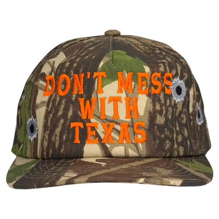 Don’t Mess With Texas Camo Hat Custom Embroidered