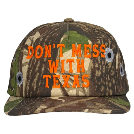 Don’t Mess With Texas Camo Hat Custom Embroidered