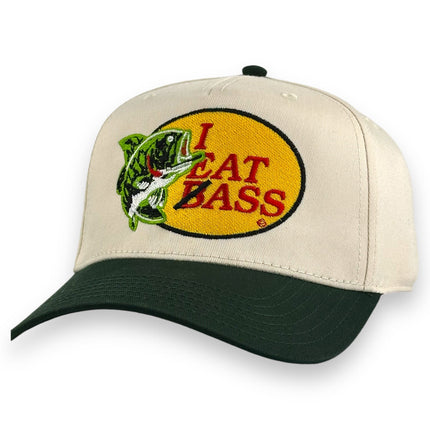 I EAT BASS HAT CUSTOM EMBROIDERY
