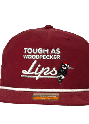 Justin Stagner Tough As Woodpecker Lips Hat Funny Southern Grandpa Rope Cap Collab