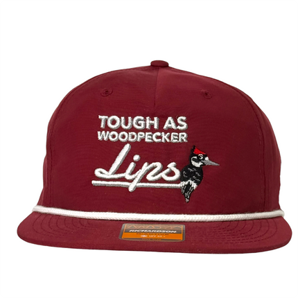 Justin Stagner Tough As Woodpecker Lips Hat Funny Southern Grandpa Rope Cap Collab