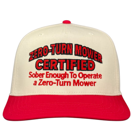 Zero Turn Mower Certified Hat Custom Embroidered