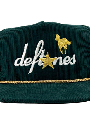 DEFTONES White PONY SnapBack Custom Embroidered Cap Hat