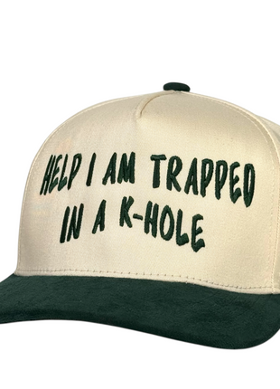 Help I Am Trapped In a K-Hole Hat Funny Humor Trucker Cap