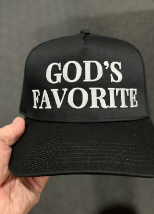 GOD’S FAVORITE HAT CUSTOM EMBROIDERY