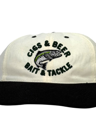 Cigs & Beer Bait & Tackle Fishing Hat Custom Embroidered