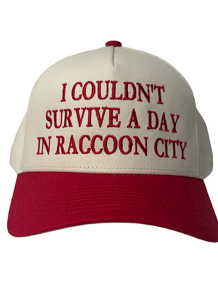 ￼I Couldn’t Survive A Day In Raccoon City Custom Embroidered Hat
