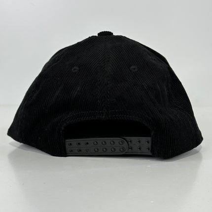 I'm on a beer diet, I've lost three days already Black Cordaroy SnapBack Cap Hat Custom Embroidered ￼