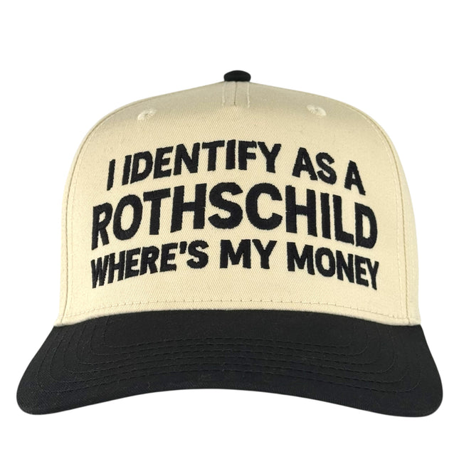 I Identify As A Rothschild Where’s My Money Hat Custom Embroidered