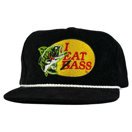 I EAT BASS HAT CUSTOM EMBROIDERY