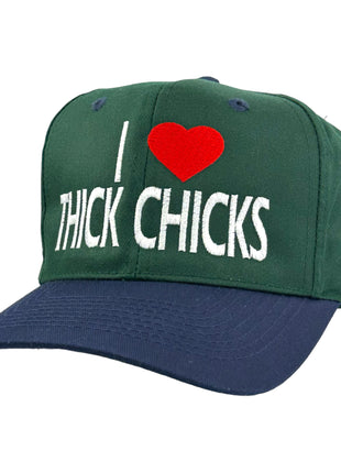 I Love Thick Chicks Vintage SNAPBACK Hat Cap Custom Embroidery