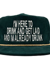 Green Corduroy Rope SnapBack