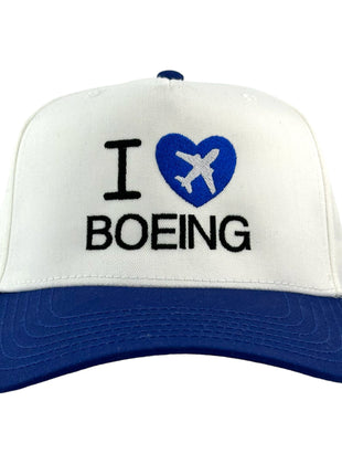 I LOVE BOEING Hat CUSTOM EMBROIDERED