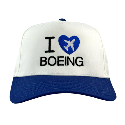 I LOVE BOEING Hat CUSTOM EMBROIDERED