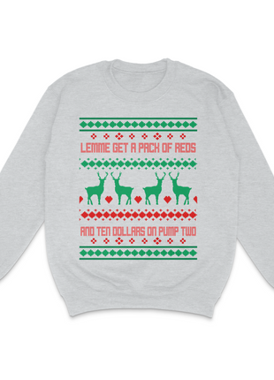Lemme Get A Pack Of Reds Ugly Christmas Custom Printed Sweatshirt
