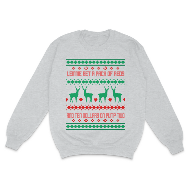 Lemme Get A Pack Of Reds Ugly Christmas Custom Printed Sweatshirt