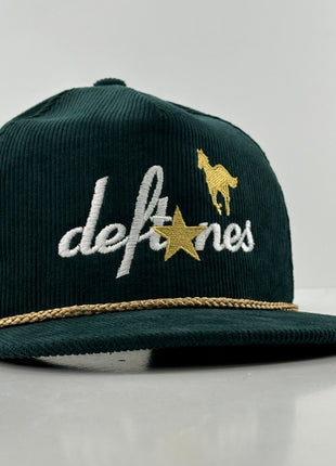 DEFTONES White PONY SnapBack Custom Embroidered Cap Hat
