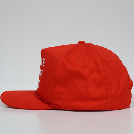 Santa’s Silliest Goose Custom Embroidered Red Rope SnapBack Hat