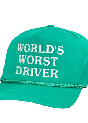 Word’s Worst Driver Hat Custom Embroidered