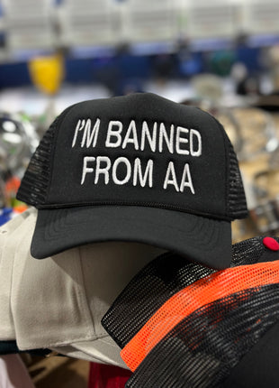IM BANNED FROM AA HAT