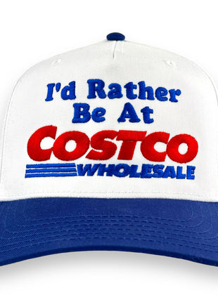 I’d Rather Be At Costco Hat Custom Embroidered