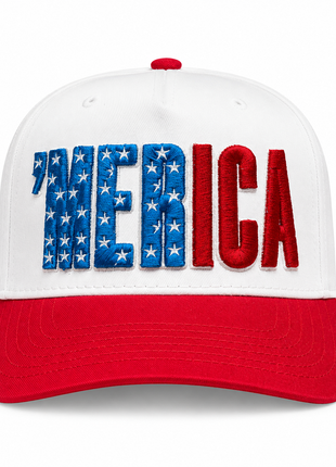 Merica Custom Embroidered American Hat