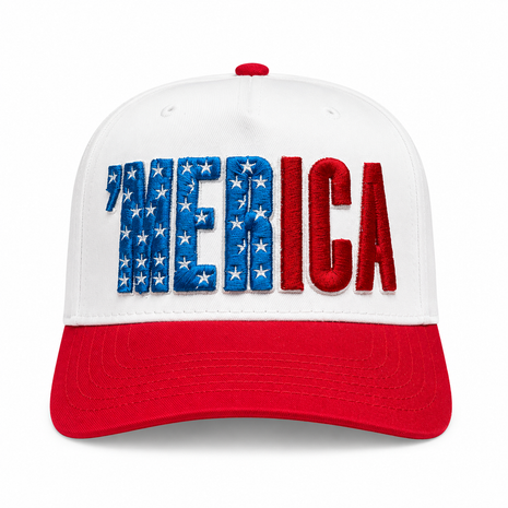 Merica Custom Embroidered American Hat