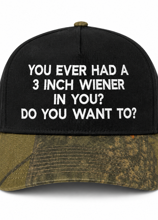 You Ever Had 3 Inches In You Custom Embroidered Hat