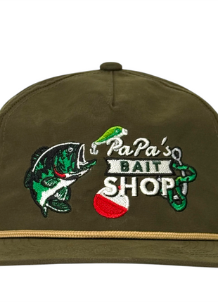 Justin Stagner PaPa’s Bait Shop Hat Funny Fishing Snapback Limited Collab