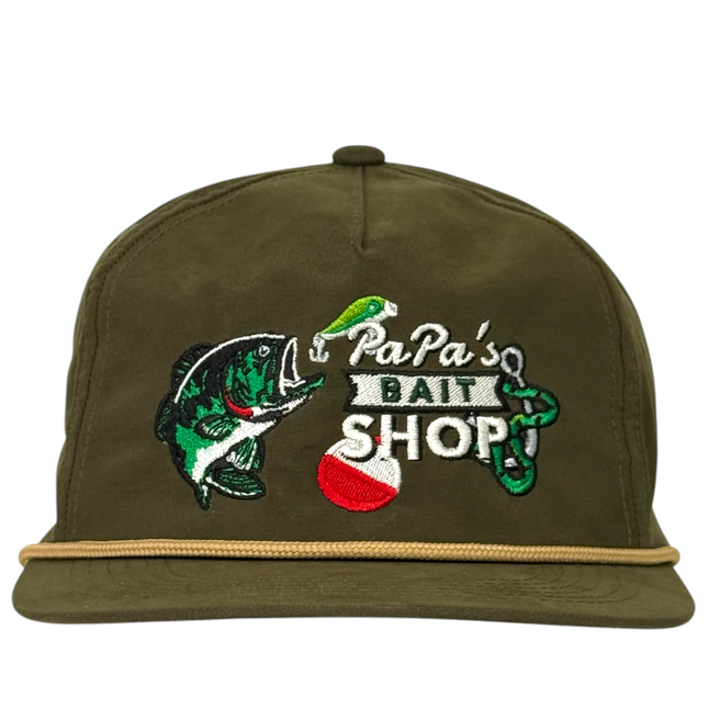 Justin Stagner PaPa’s Bait Shop Hat Funny Fishing Snapback Limited Collab