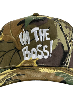 IM THE BOSS HAT CUSTOM EMBROIDERY