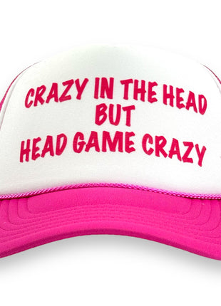 CRAZY IN THE HEAD BUT HEAD GAME CRAZY HAT CUSTOM PRINTED