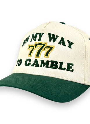 On My Way To Gamble Embroidered Hat