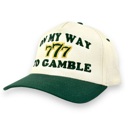 On My Way To Gamble Embroidered Hat