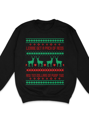 Lemme Get A Pack Of Reds Ugly Christmas Custom Printed Sweatshirt