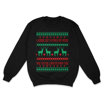 Lemme Get A Pack Of Reds Ugly Christmas Custom Printed Sweatshirt