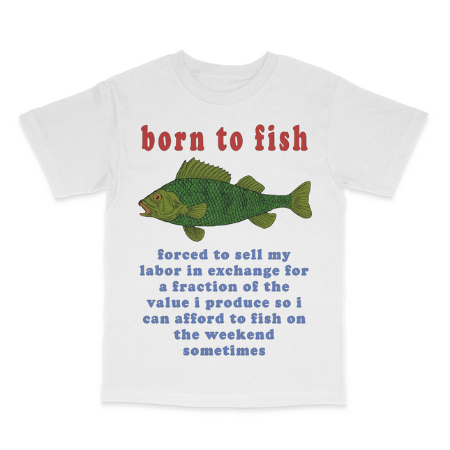 Born To Fish Custom Printed T-Shirt
