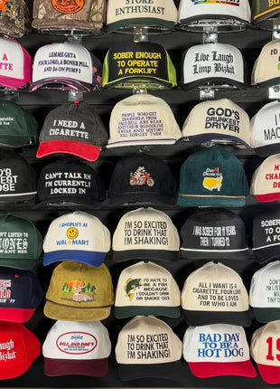 2 Random Embroidered Hats