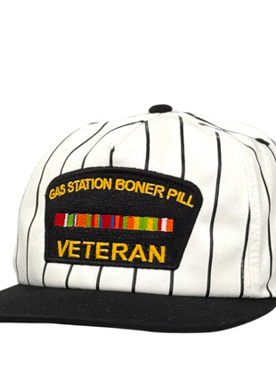Gas Station Boner Pill Veteran Trucker Hat Custom Embroidered￼