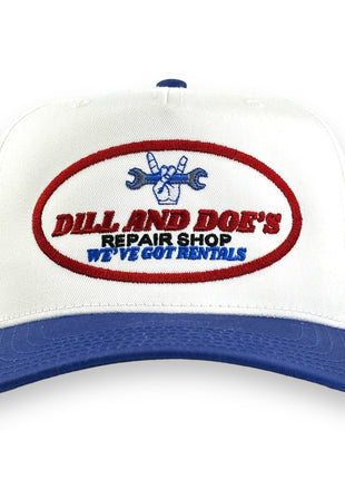 DILL AND DOES REPAIR SHOP HAT CUSTOM EMBROIDERY