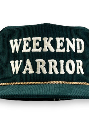 WEEKEND WARRIOR HAT CUSTOM EMBROIDERY