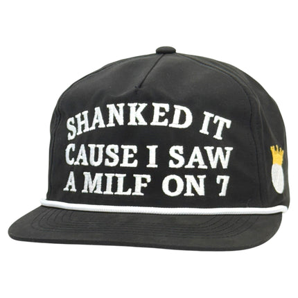 Shanked It Golf Rope Hat Custom Embroidered