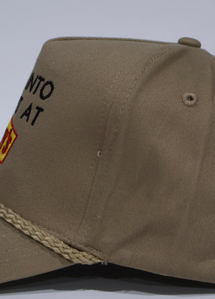 I Got Into A Fight At Dennys Custom Embroidered Rope Tan SnapBack