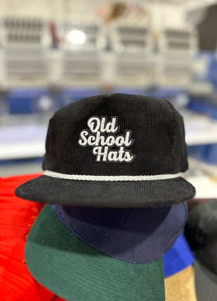 OLD SCHOOL HATS Corduroy Limited Edition￼ Custom Embroidered