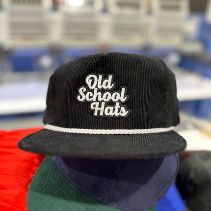 OLD SCHOOL HATS Corduroy Limited Edition￼ Custom Embroidered